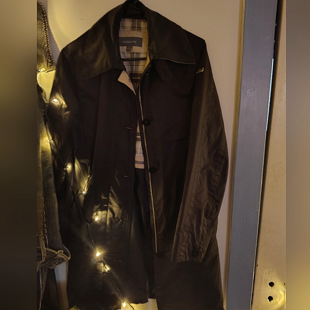 Liz Claiborne Black Trench Coat